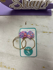 Taylor Shaye-Iridescent Flower Hoops