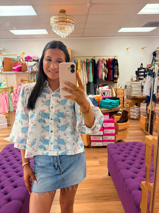 Blossom- Floral Print Top