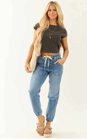 Judy Blue HW Denim Jogger