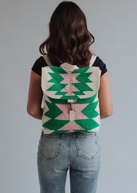 Woven Aztec Backpack