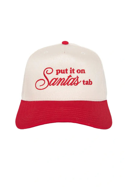 Put It On Santa's Tab Christmas Trucker Hat Vintage