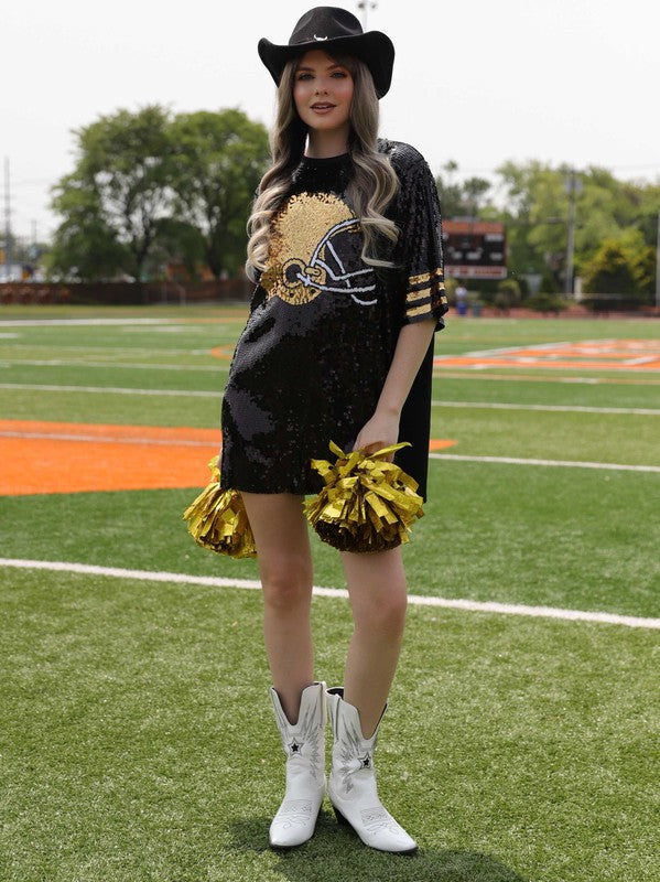 Sequin Helmet T-shirt Tunic