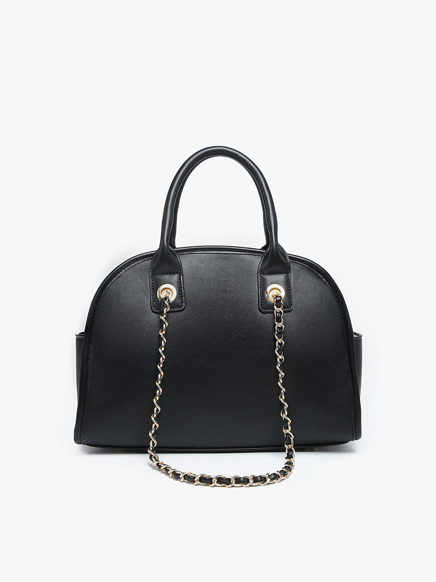 Beth Dome Satchel - Black