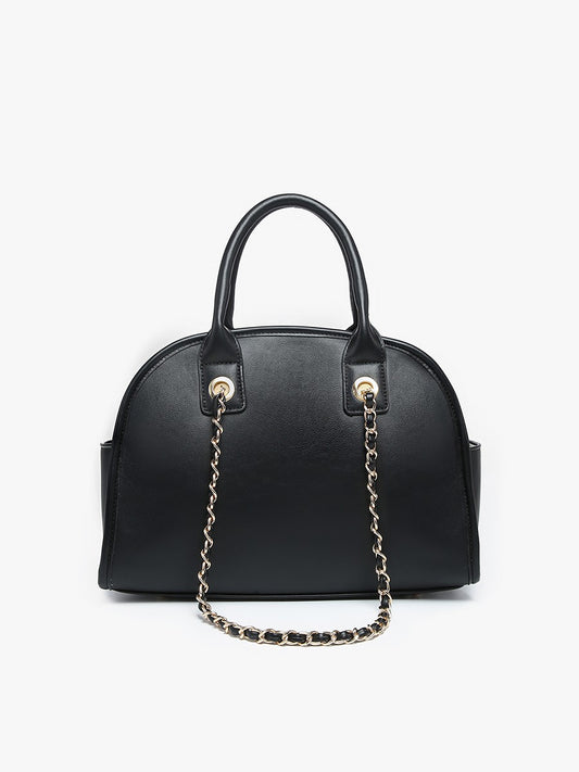 Beth Dome Satchel - Black