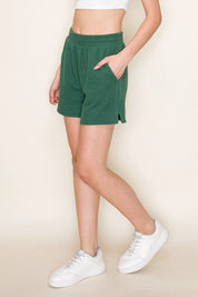CLOUDY Knit Shorts with Slit On the Side