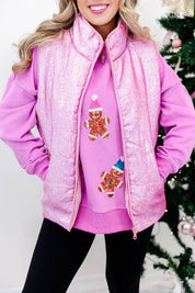 Festive Glow Sequin Vest