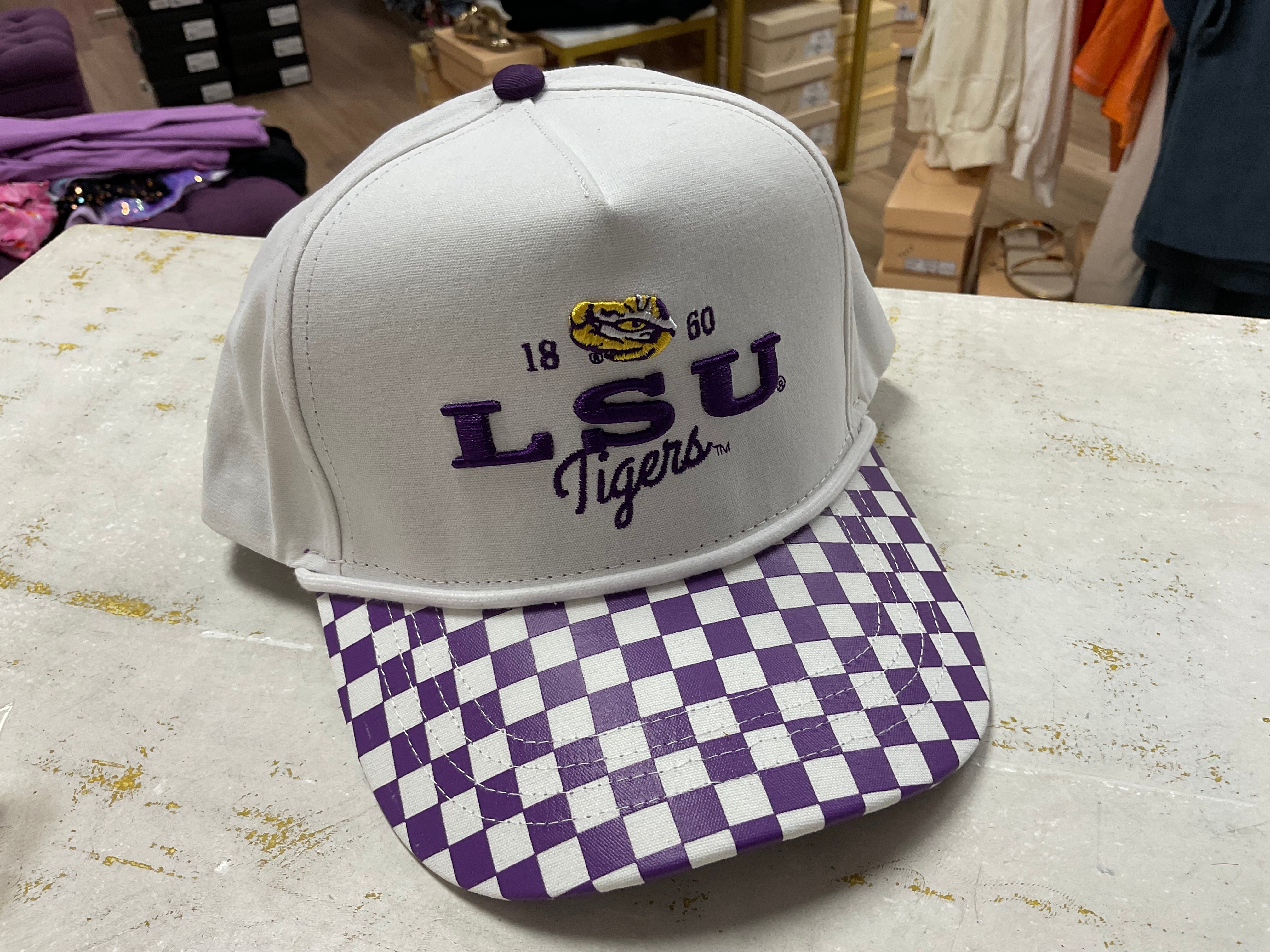 LSU ALBON CHECKERED HAT