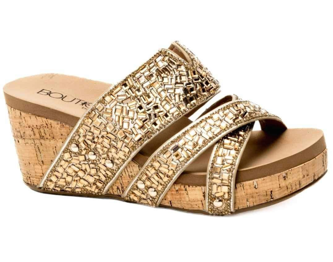 Corky's Sparkler Wedge - Gold