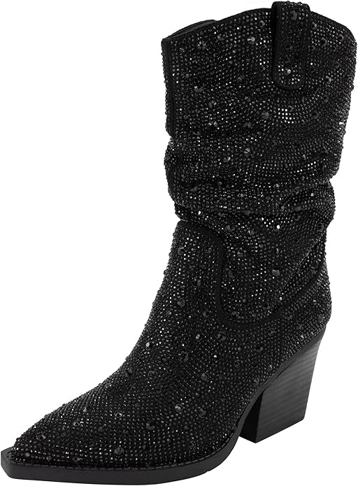 Kady Slouch Rhinestone Boot