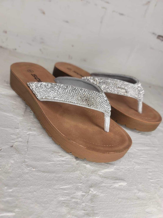 Auroy Sandal - Silver Shimmer