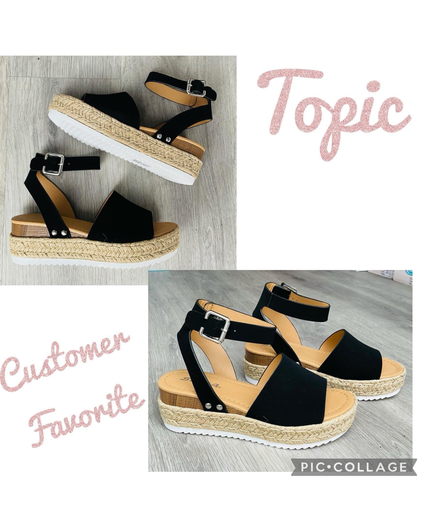 Topic Sandal - BLACK