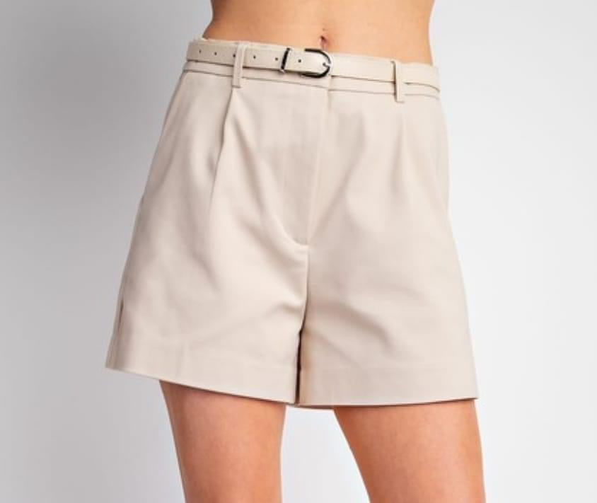 Down to Business Shorts - BEIGE