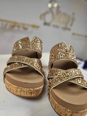 Corky's Sparkler Wedge - Gold