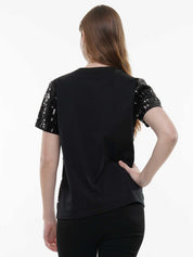 Sequin Football Game Day Top