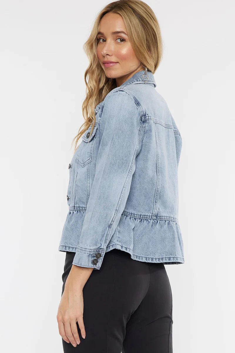 Marilou Peplum Denim Jacket