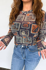 Moon Child Mesh Tops