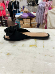 NOTION-Black Bow Sandal