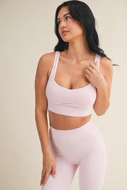 Picnic Contrast Thread Sports Bra