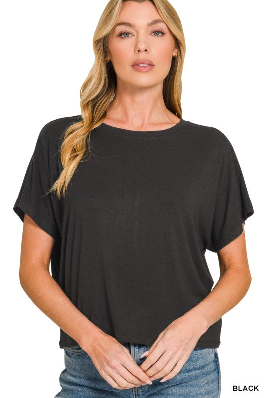Cropped Flowy Tshirt