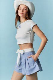 Bow Waistband Shorts