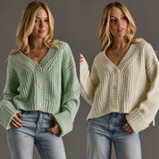 Casie Knit Cropped Cardigan