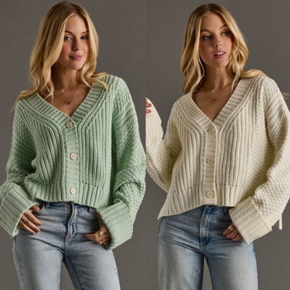 Casie Knit Cropped Cardigan