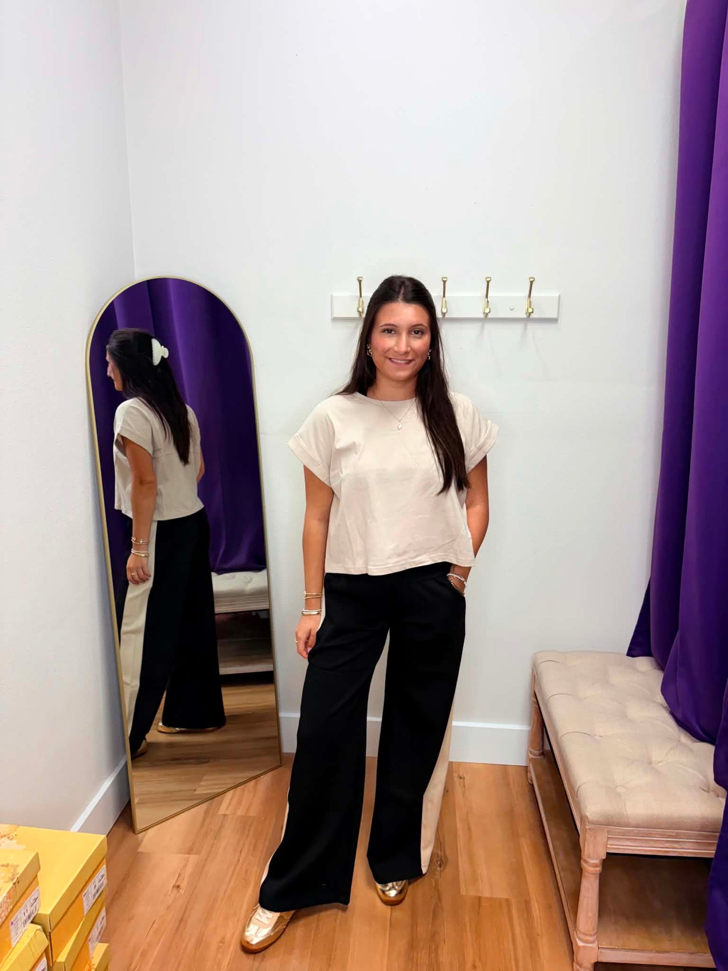 Ultra comfy Two Tone Wide Leg Pant