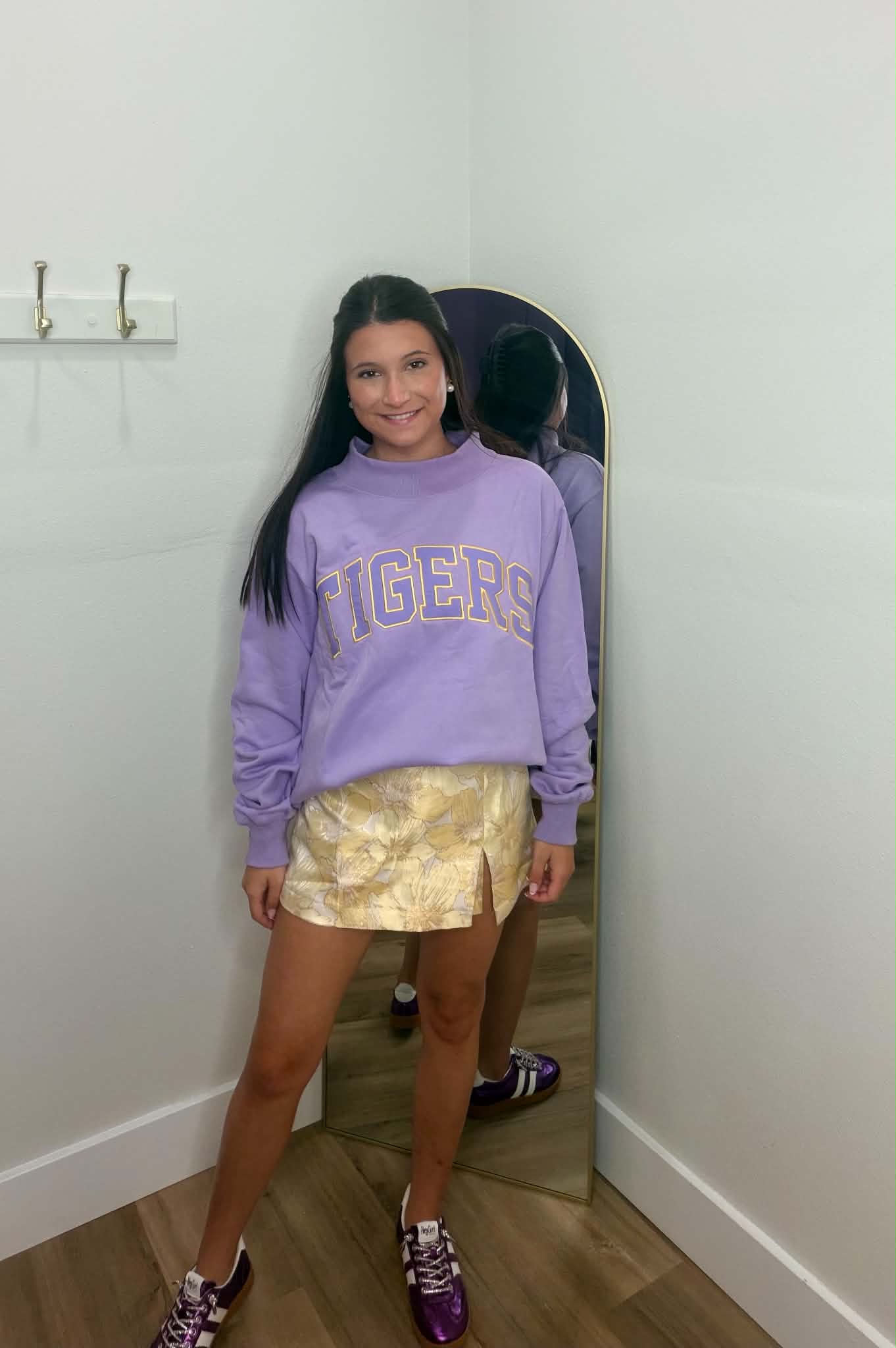 LSU TIGERS Varsity Mockneck Sweatshirt