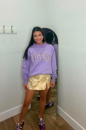 LSU TIGERS Varsity Mockneck Sweatshirt