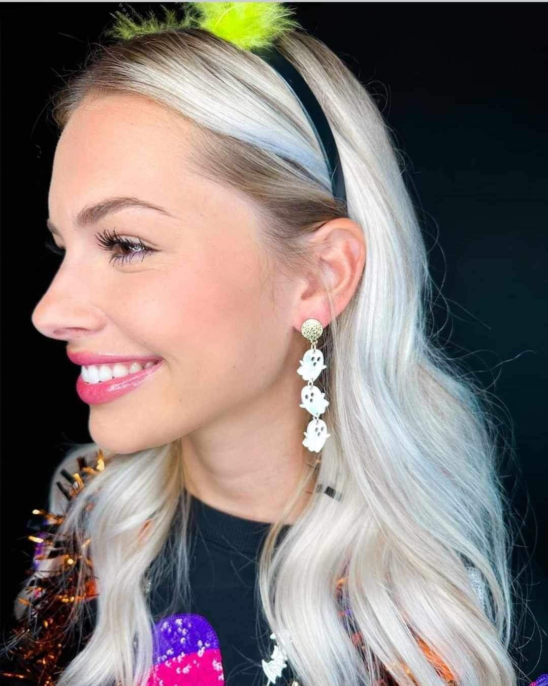 Taylor Shaye Ghost Drop Earrings