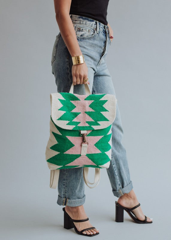 Woven Aztec Backpack