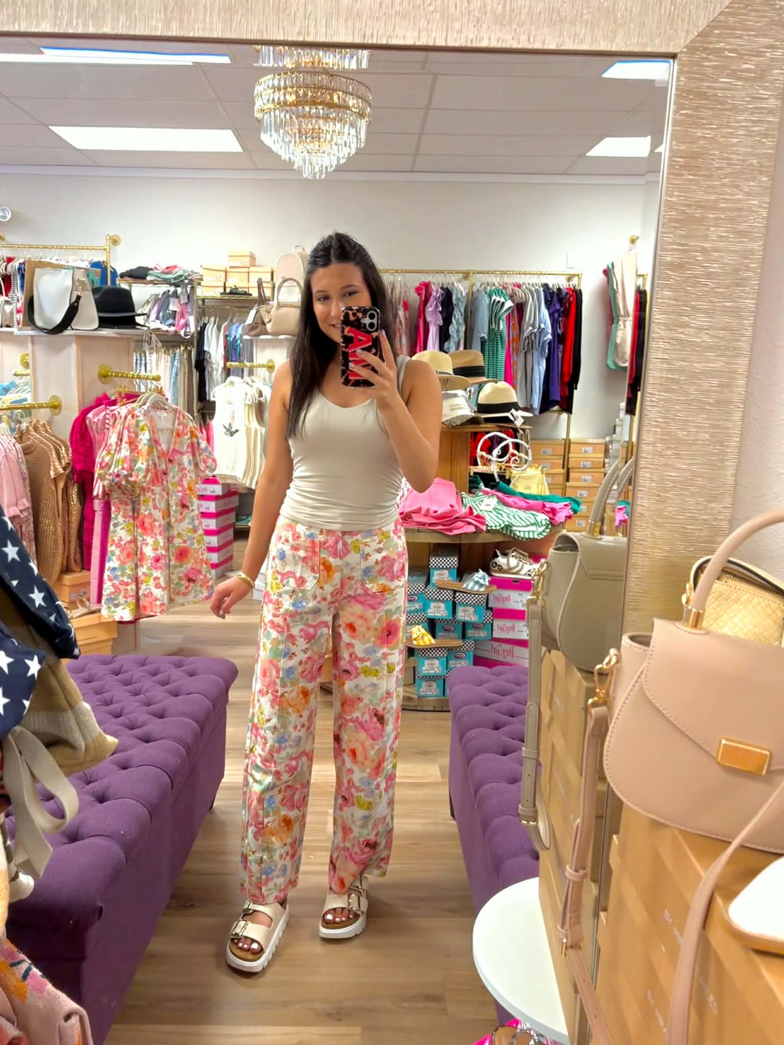 Botanical Petals- Wide Leg Pant