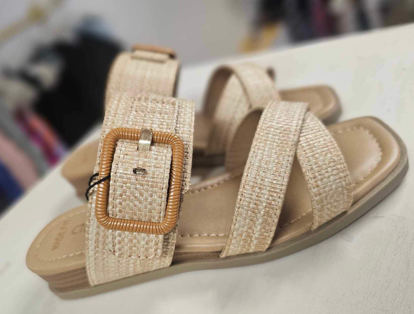 Cabin Natural Raffia Sandals