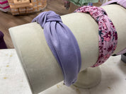 Spring Purples Knotted Headband