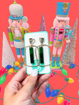 Taylor Shaye-Christmas Mirror Stick Hoops
