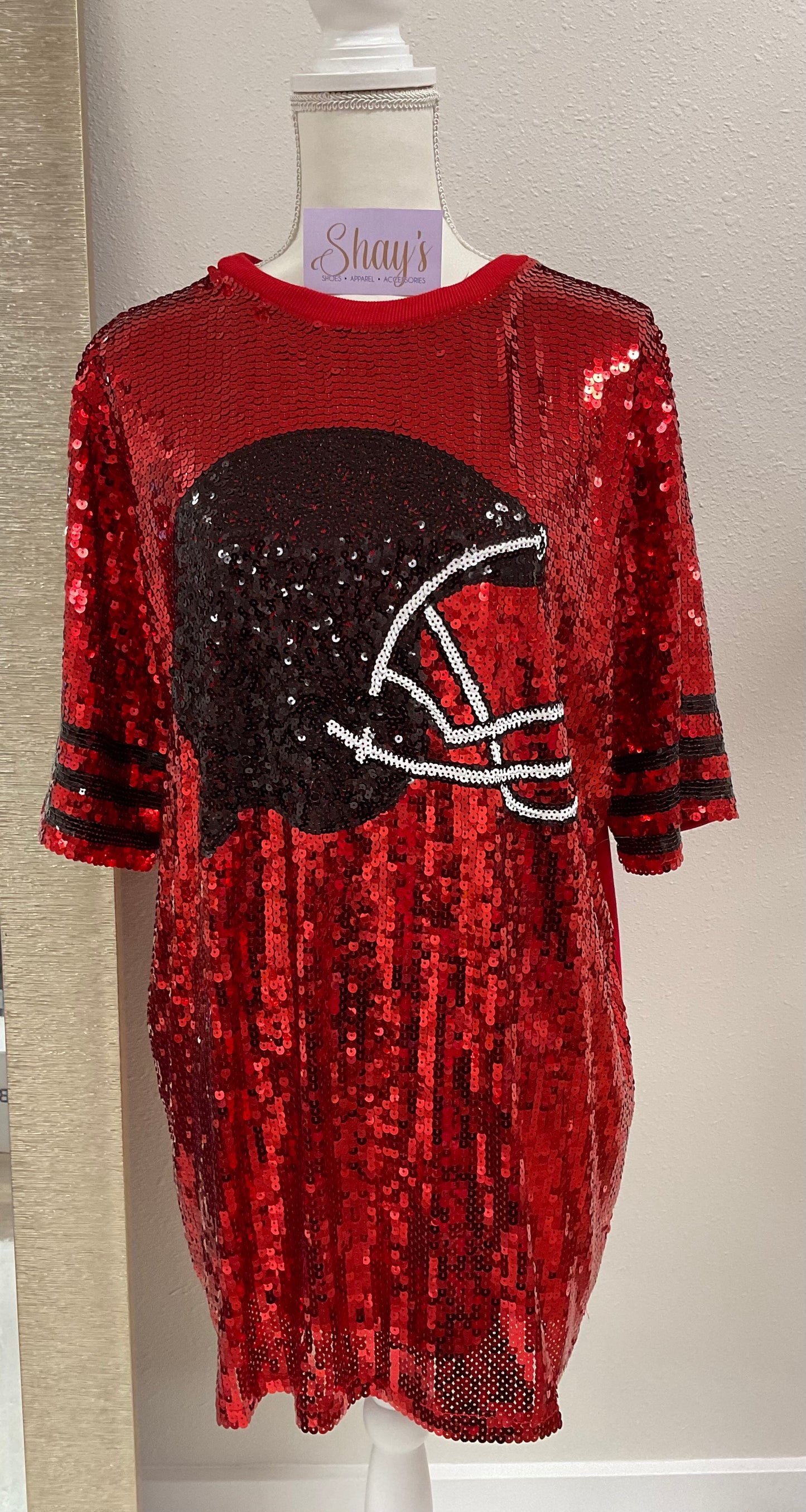 Sequin Helmet T-shirt Tunic