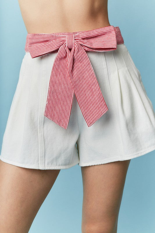 Bow Waistband Shorts