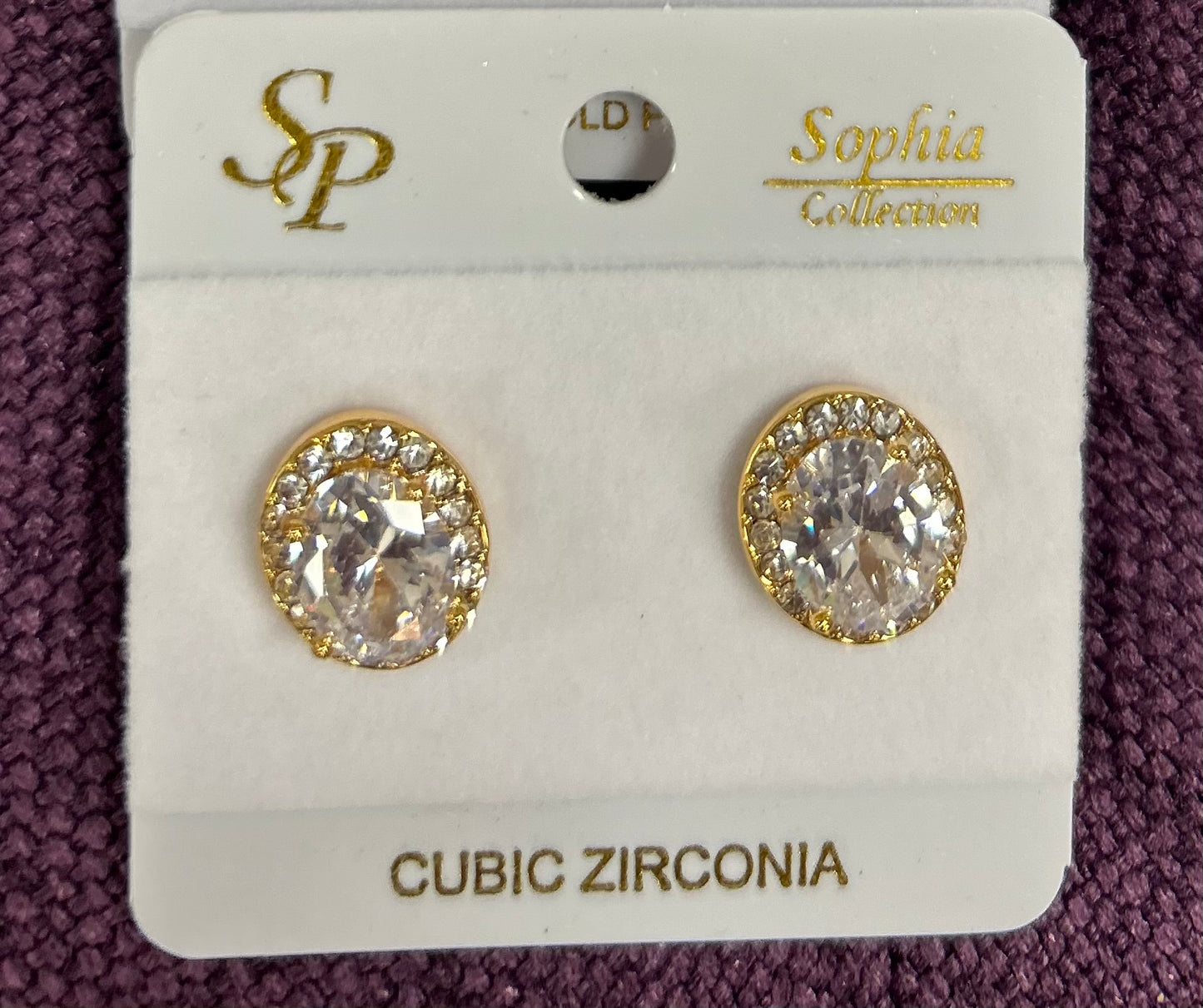 Oval Cubic Zirconia Earrings