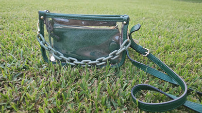 Jessica Vegan Clear Crossbody Bag