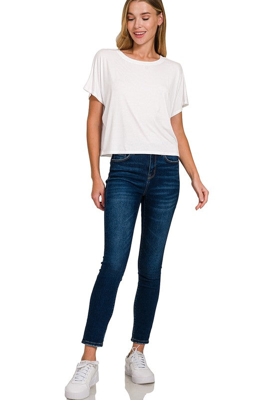 Cropped Flowy Tshirt
