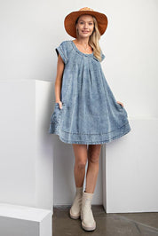 Go With The Flow Denim Dress FINAL SALE
