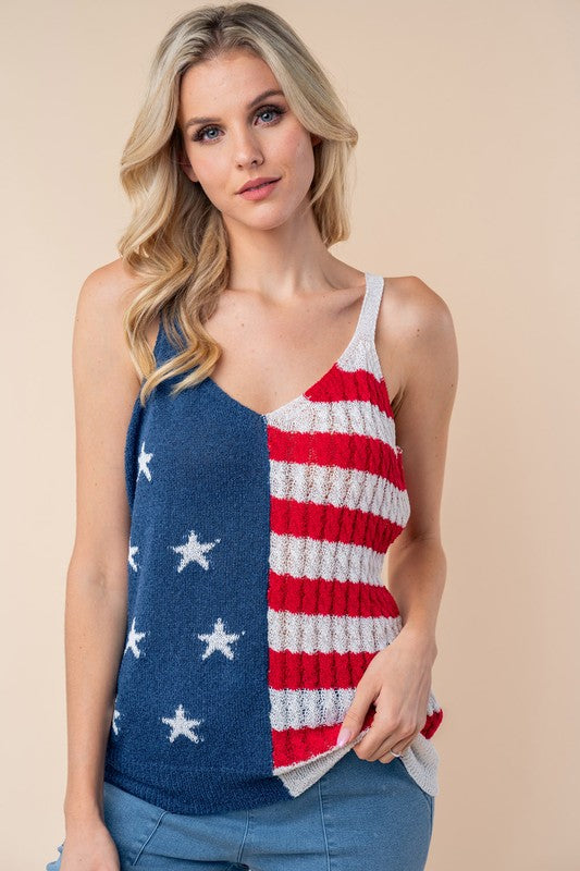 Lightweight American Flag Tank