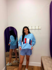 LULU MAC Red/White/Lulu Stitch Sweatshirt
