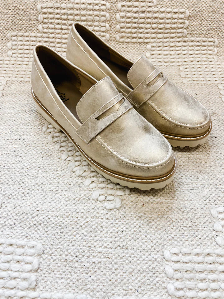 Corky's Boost Loafers - Gold Metallic