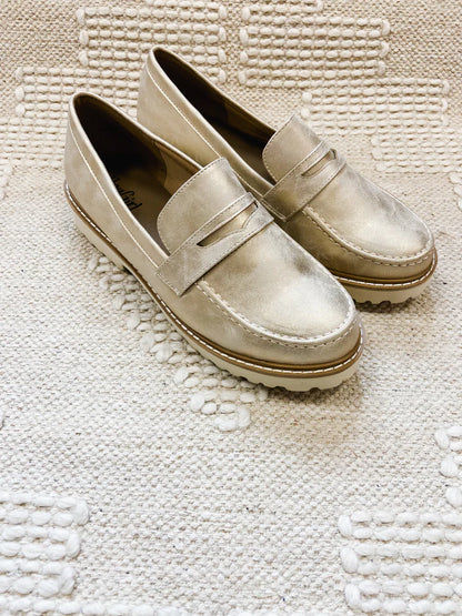 Boost Loafers - Gold Metallic