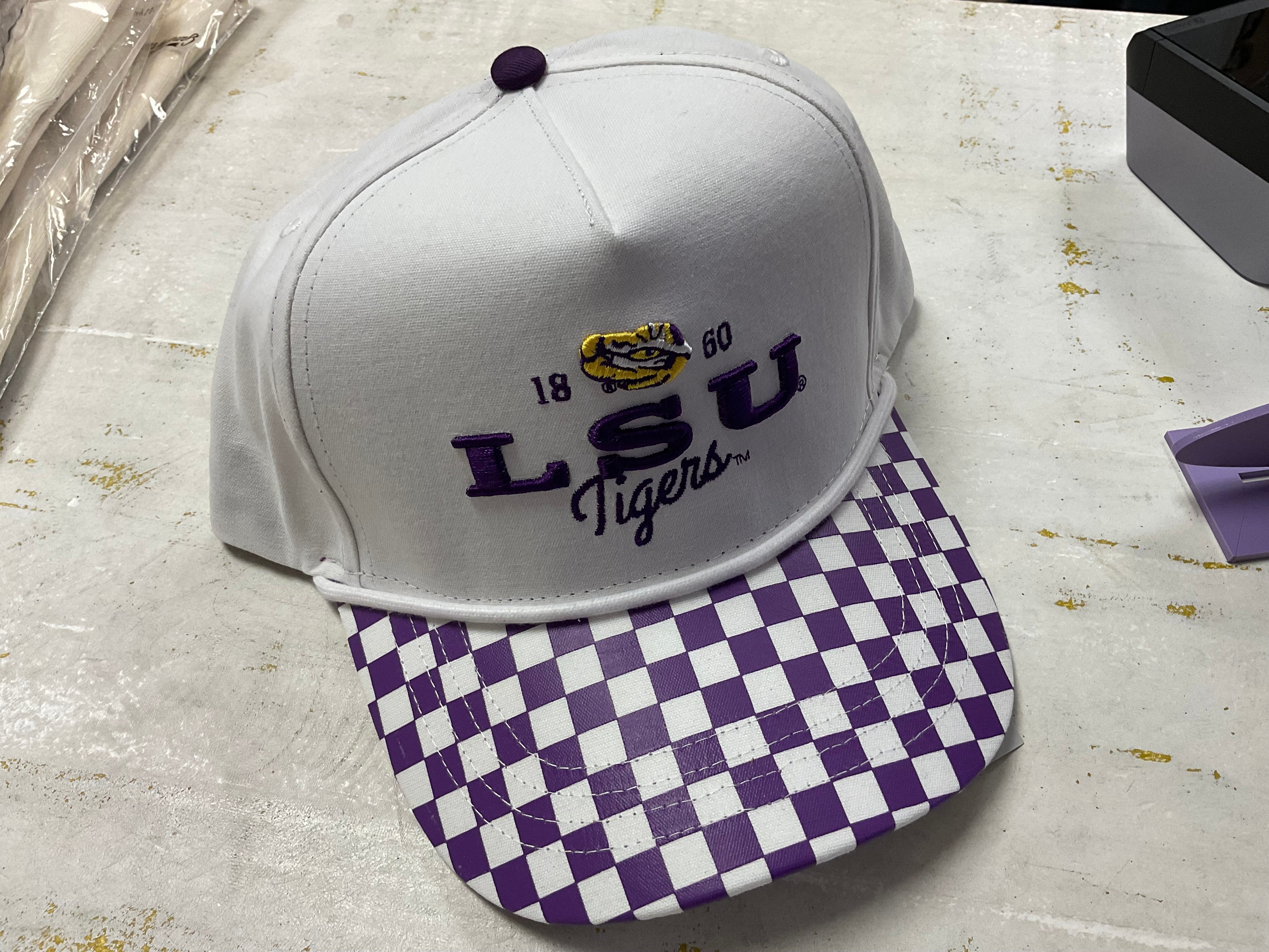 LSU ALBON CHECKERED HAT