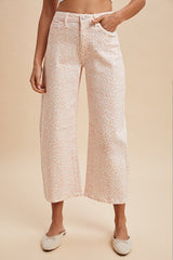 Frenchie- pink cheetah pants