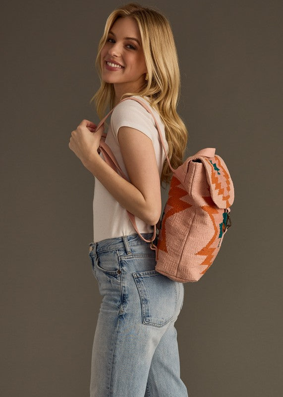 Woven Aztec Backpack