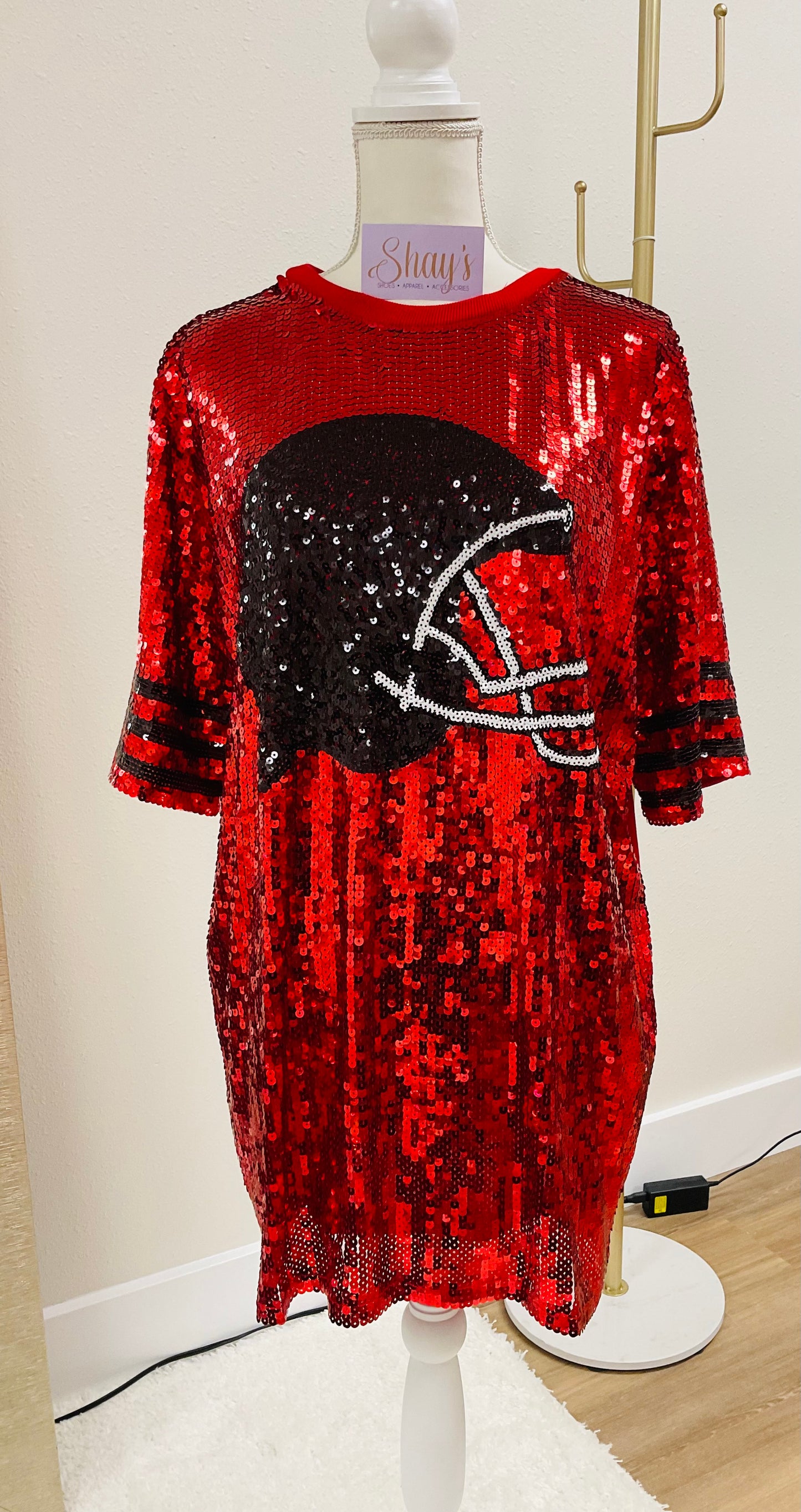 Sequin Helmet T-shirt Tunic