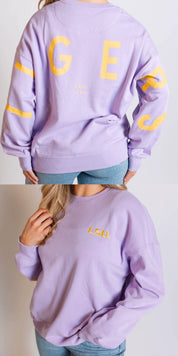 LSU Barkley Split Crewneck Sweatshirt
